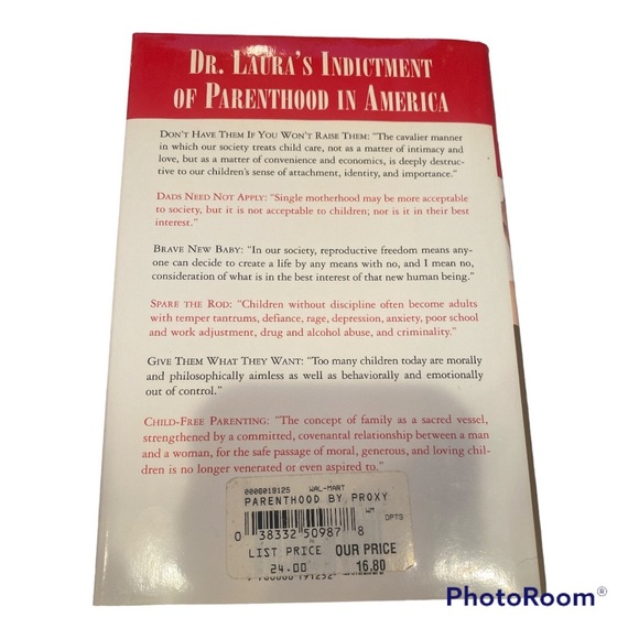 Parenthood by Proxy Hardback Book by Dr. Laura Schlessinger - Picture 3 of 5